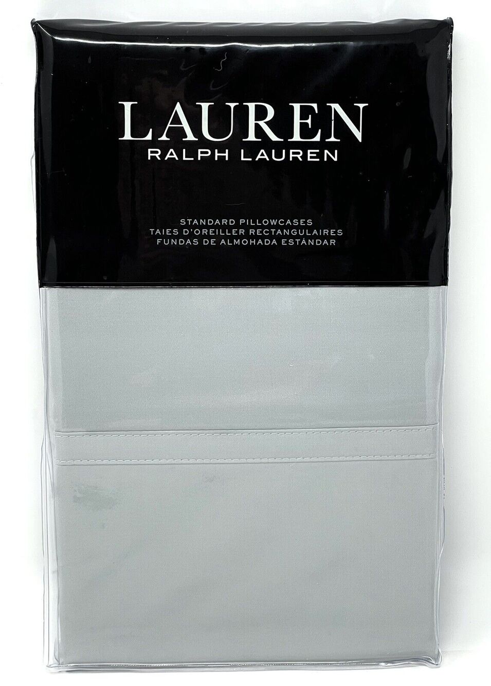 Ralph Lauren Spencer Solid Sateen 2 STANDARD Pillowcases Sage Green NEW In PCKG